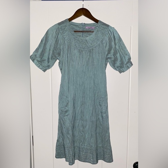 Calypso Christiane Cello‎ Women 100% Silk Mini Dress Size L Formal Preppy Dinner - Picture 6 of 8